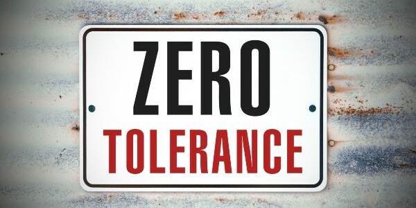 Image representing ZERO TOLERANCE POLICY